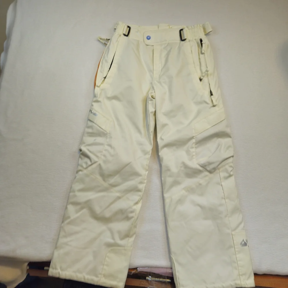 DESCENTE Cream Snow Pants Size JUNIOR‎ 14